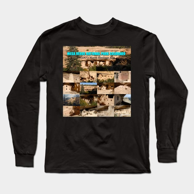 Mesa Verde World Heritage Site Poster A Long Sleeve T-Shirt by dltphoto